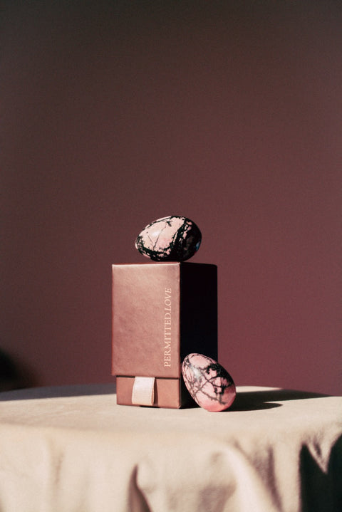 Yoni Egg • Rhodonite